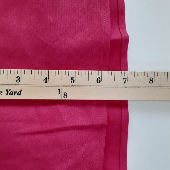 Vintage 90s Sheath Dress Pink Linen Blend Maxi Dress Sleeveless Womens 12P - Picture 9 of 9